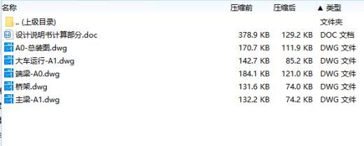 18-22.5桥式起重机主梁设计5张CAD图缩略图