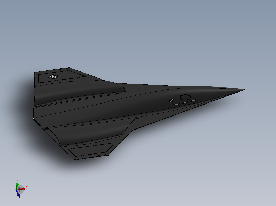 第六代战斗机NGAD主视图