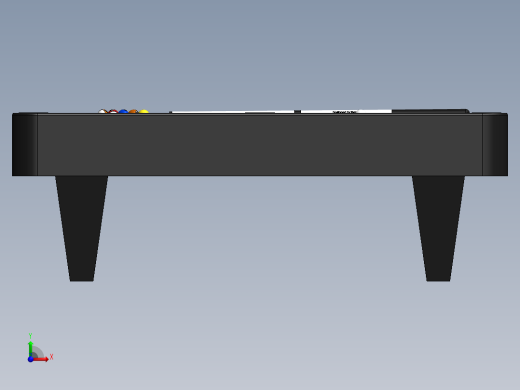 台球桌前视缩略图