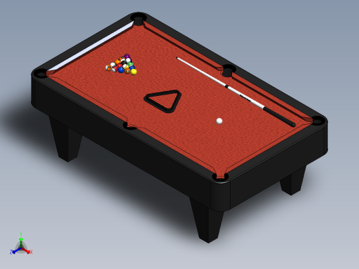 台球桌正等轴测缩略图