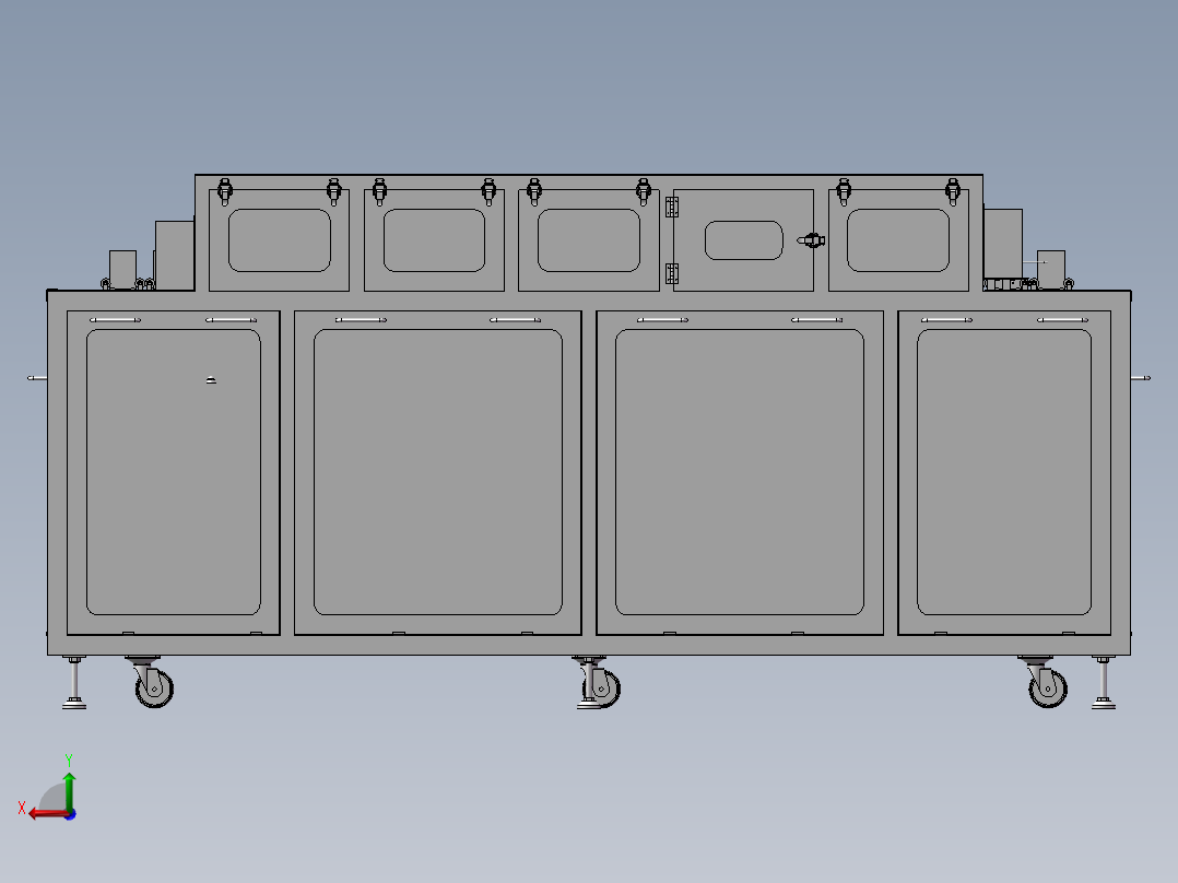 电子板卡清洗设备后视图