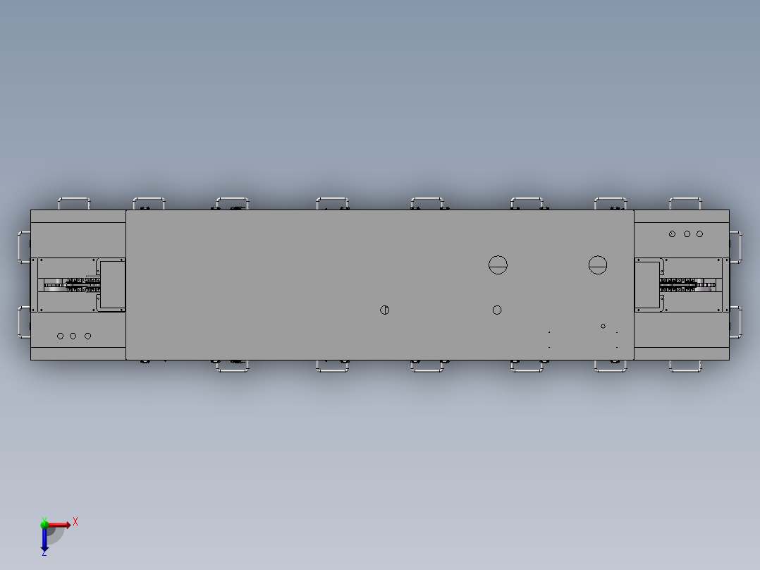 电子板卡清洗设备俯视图