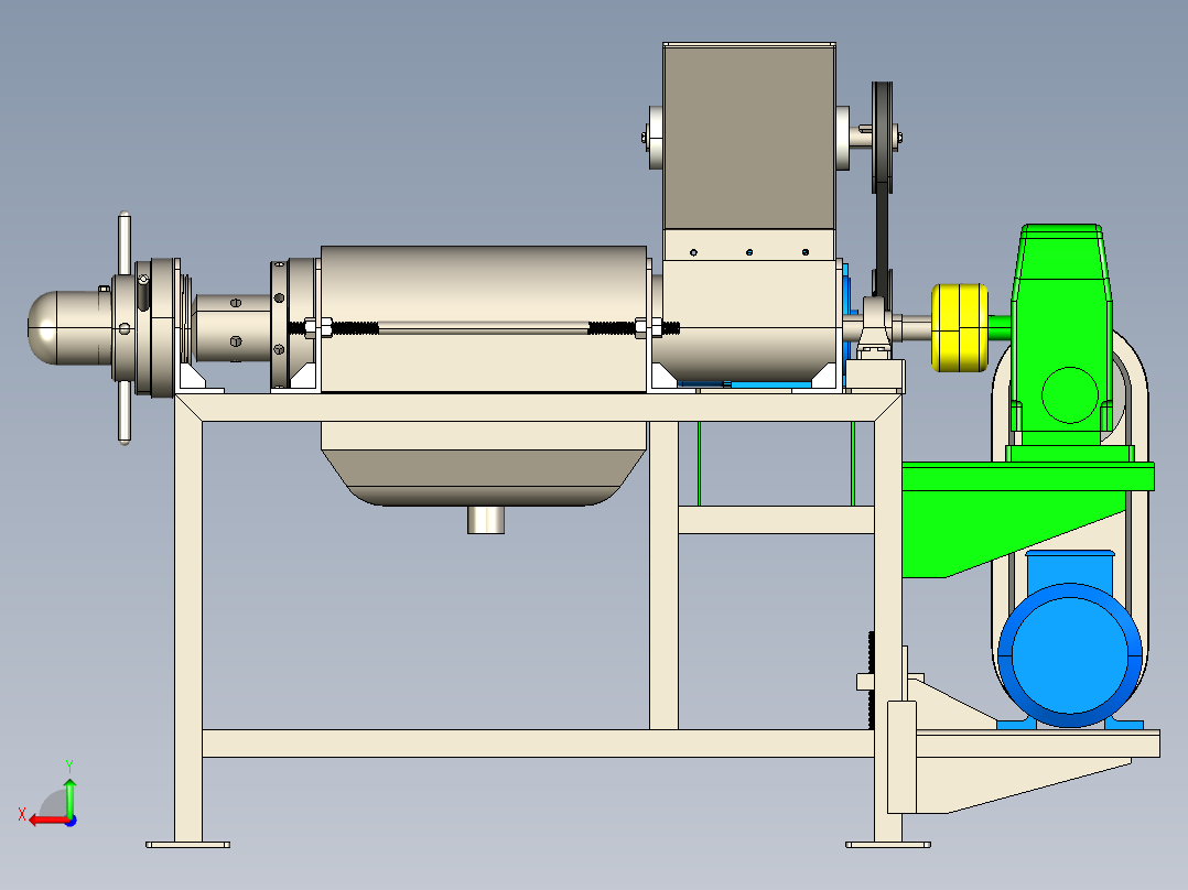 水果破碎机sw16后视图