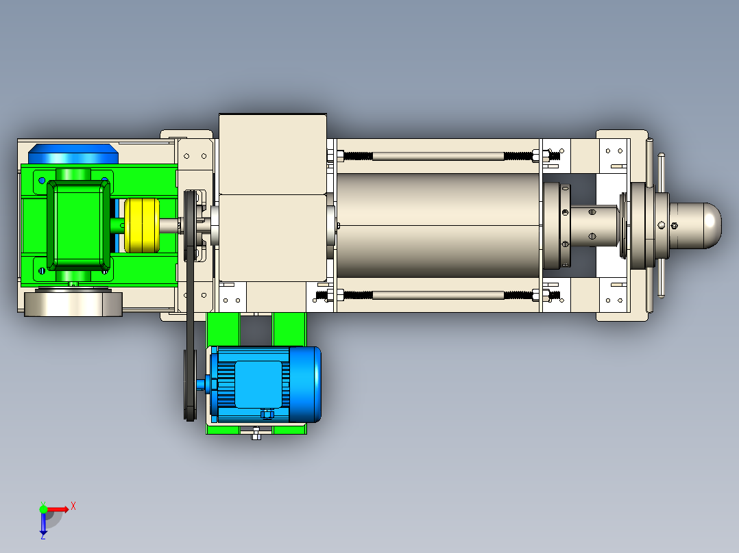 水果破碎机sw16俯视图