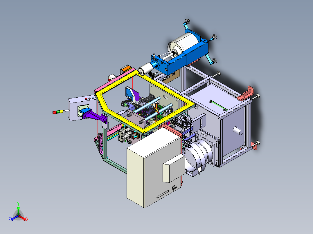 汽车座椅手动滑轨锁夹器组装机step