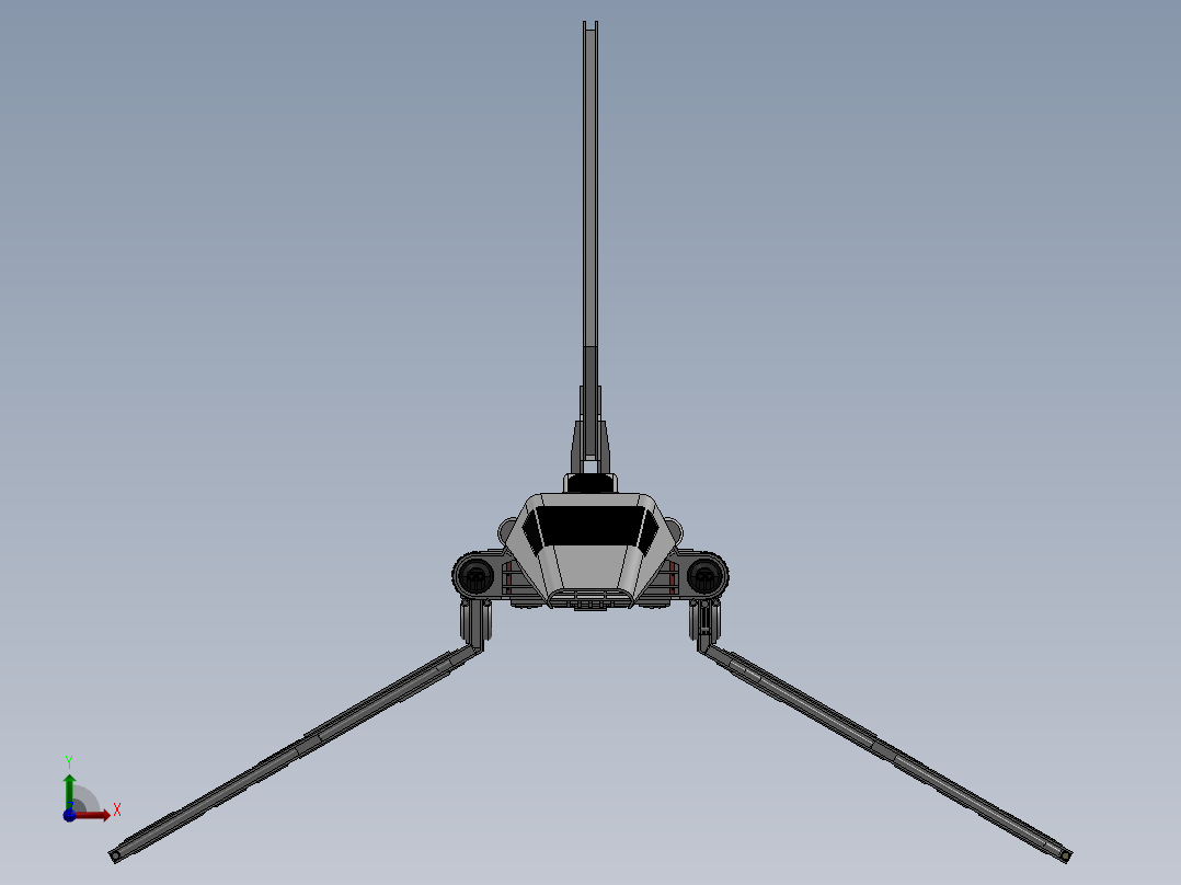 宇宙飞行器前视图