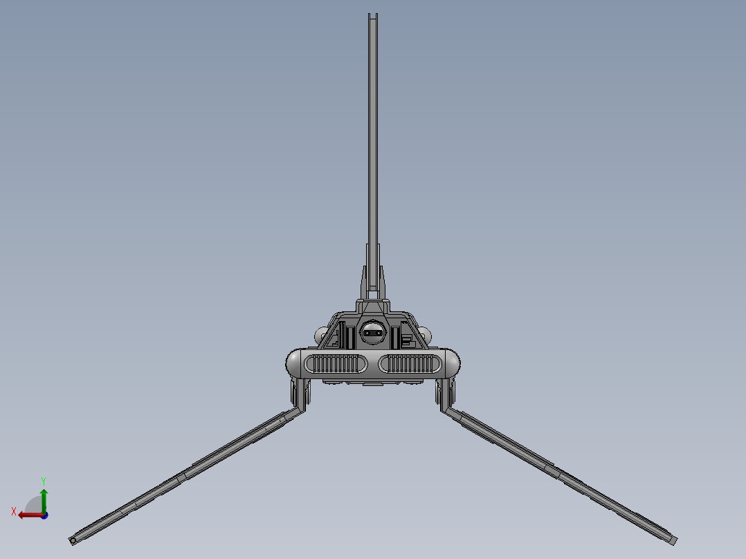 宇宙飞行器后视图