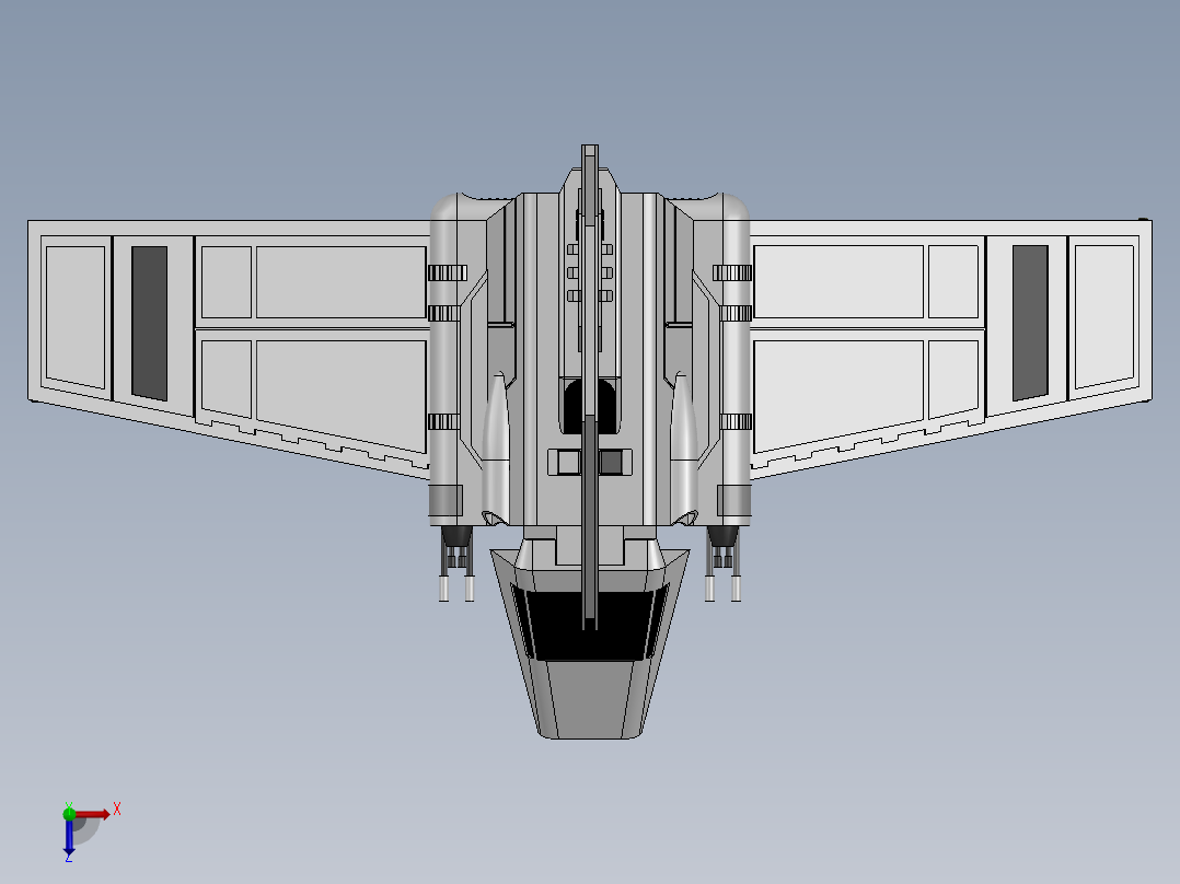 宇宙飞行器俯视图