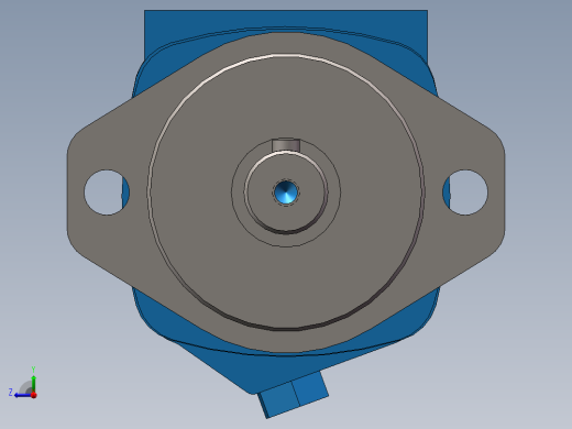 伊顿2K-100摆线液压马达平键轴右视缩略图