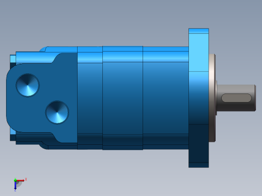 伊顿2K-100摆线液压马达平键轴俯视缩略图