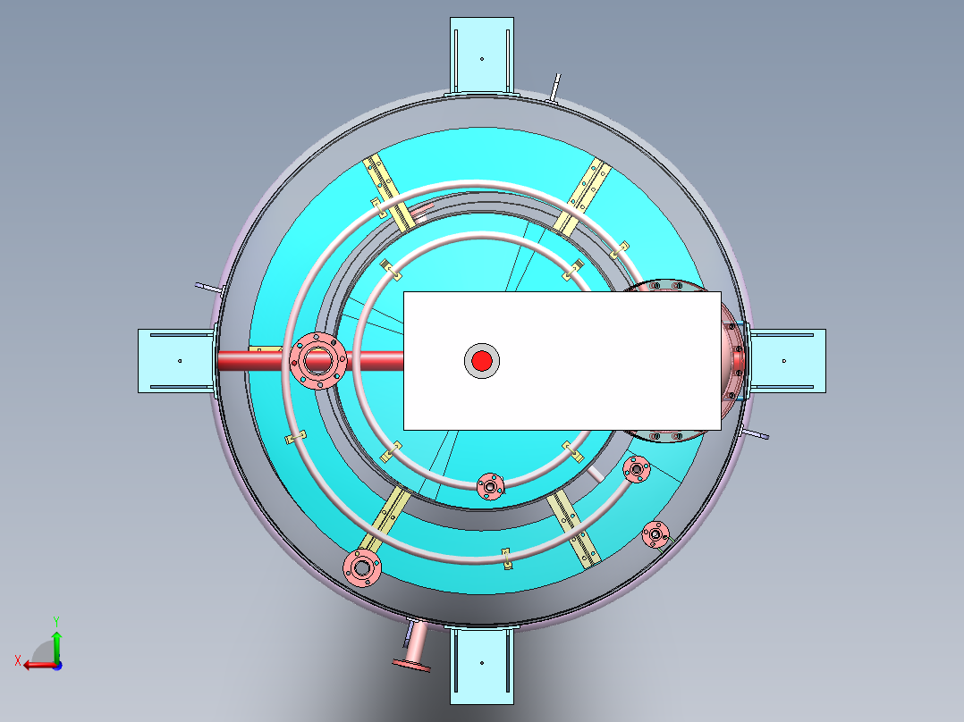 搅拌器反应器发酵容器后视图