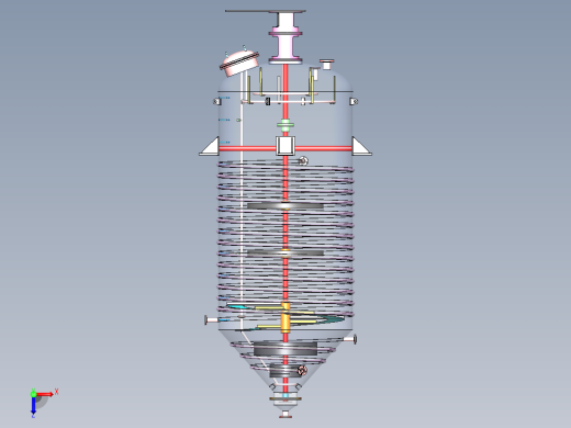 搅拌器反应器发酵容器俯视缩略图