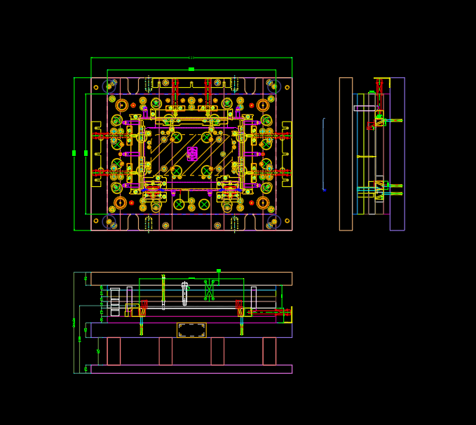3C类电脑外壳切HING缺口模具设计图