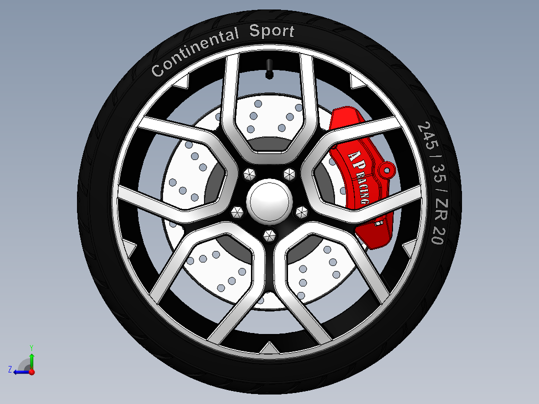 轮胎、车轮、轮毂(182)右视图