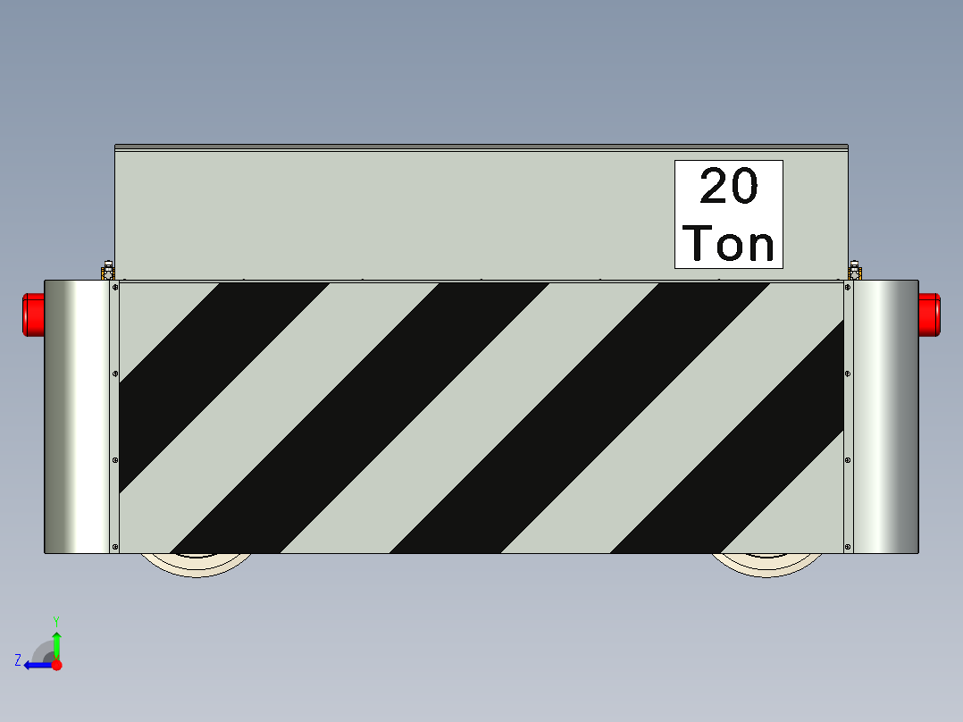 转运车20T右视图