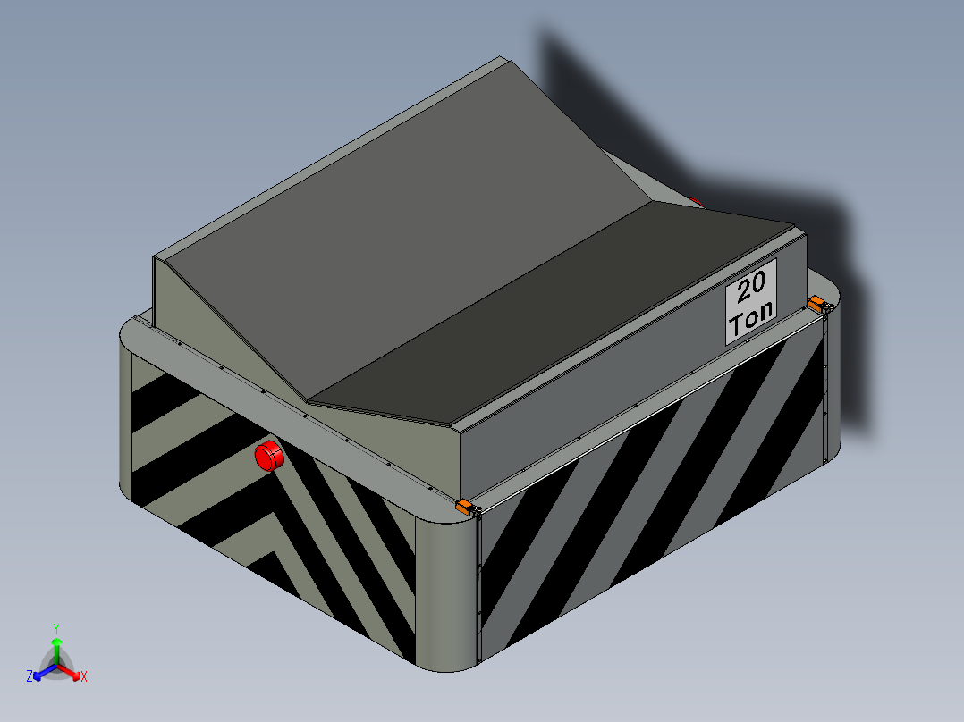 转运车20T正等轴测图