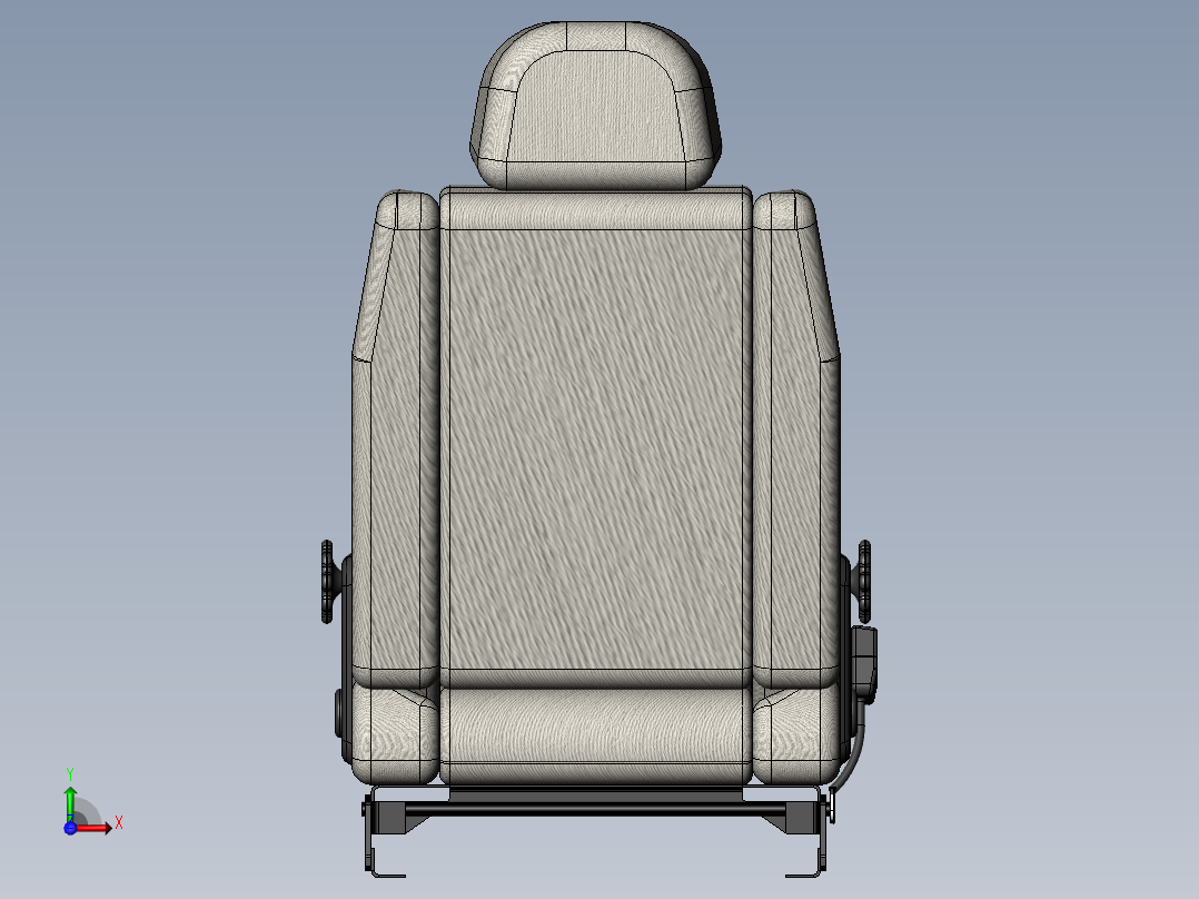 汽车座椅(7)前视图