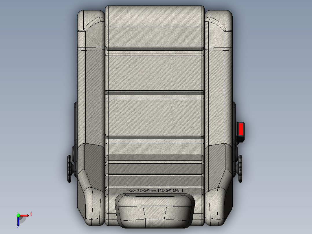 汽车座椅(7)俯视图