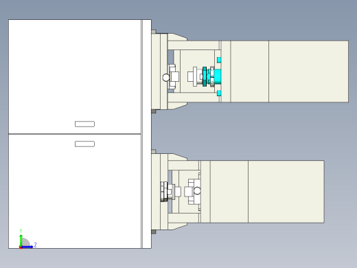 小型压字模设备三维设计左视缩略图