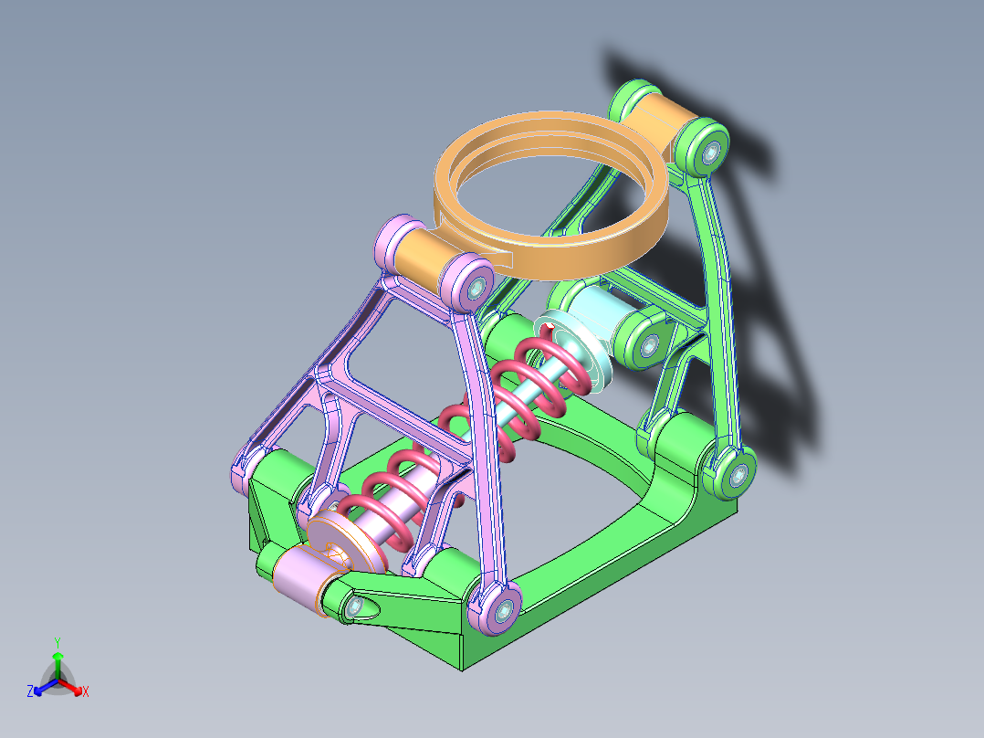 悬架模型(关联弹簧)
