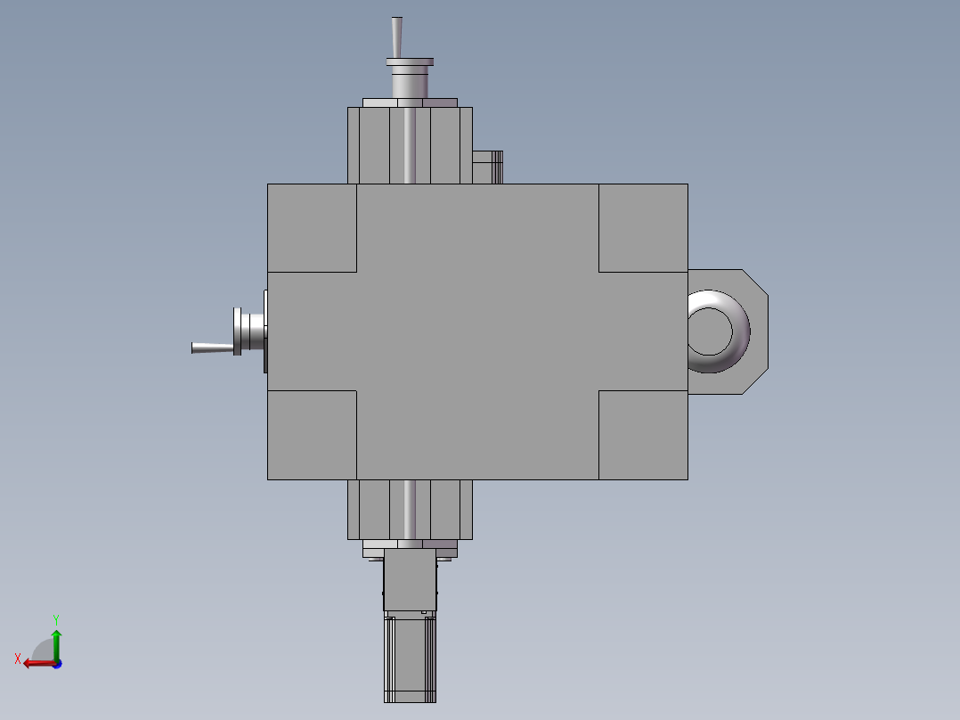普通小型台钻的自动化改造设计含开题、SW三维及7张CAD图后视图