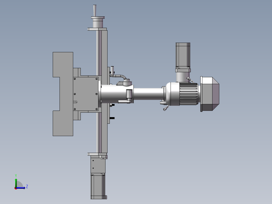 普通小型台钻的自动化改造设计含开题、SW三维及7张CAD图左视图