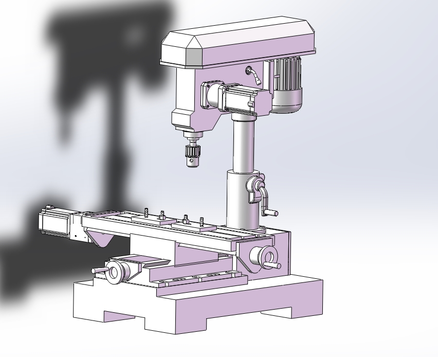 普通小型台钻的自动化改造设计含开题、SW三维及7张CAD图