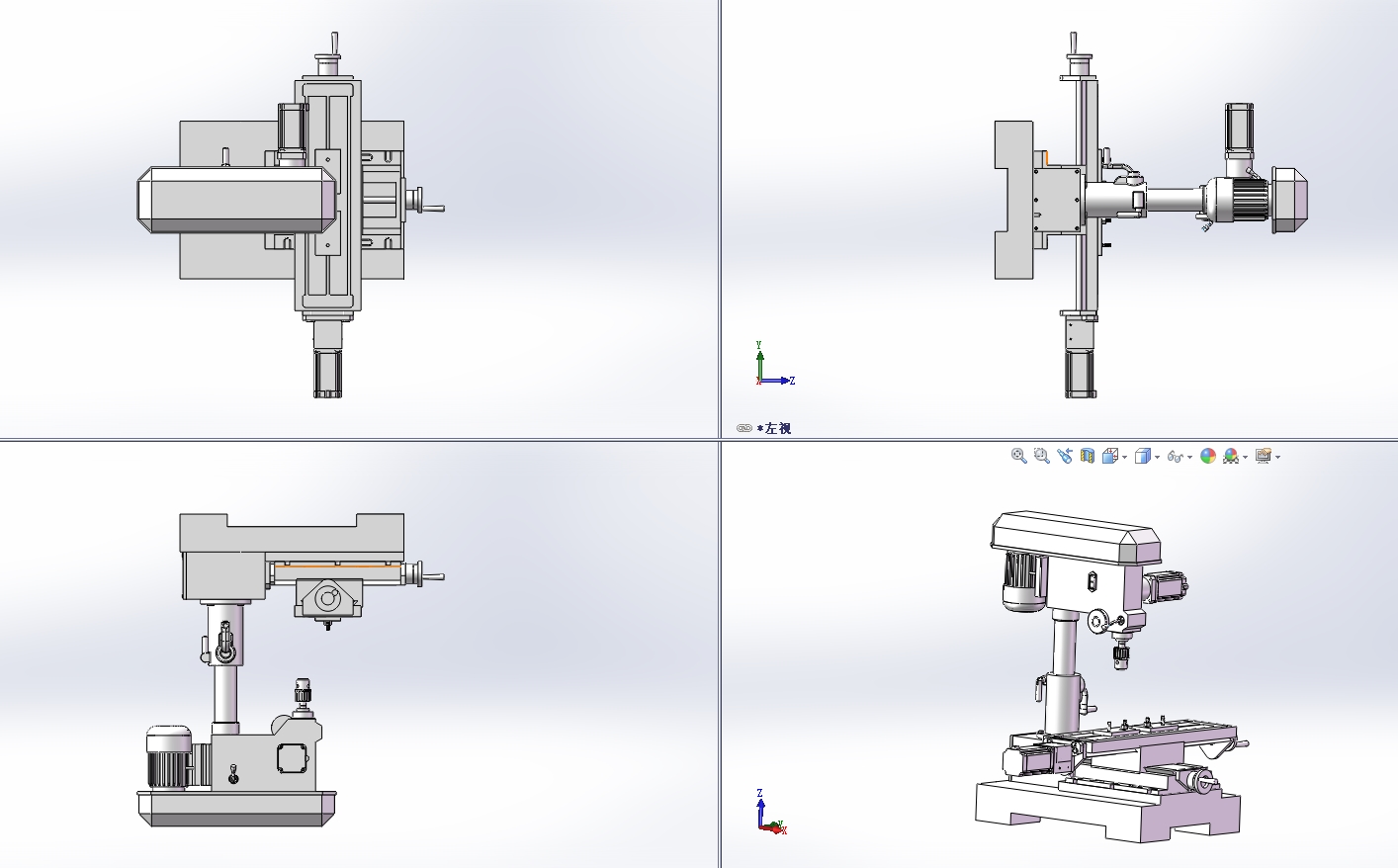 普通小型台钻的自动化改造设计含开题、SW三维及7张CAD图