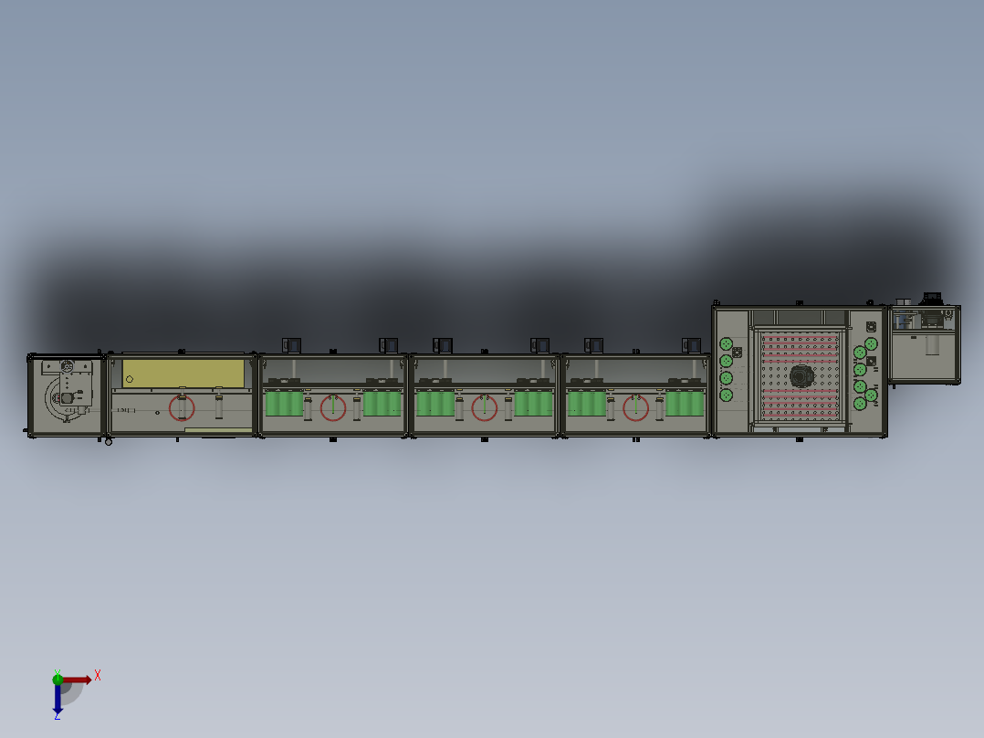 湿法纺丝机  sw18俯视图