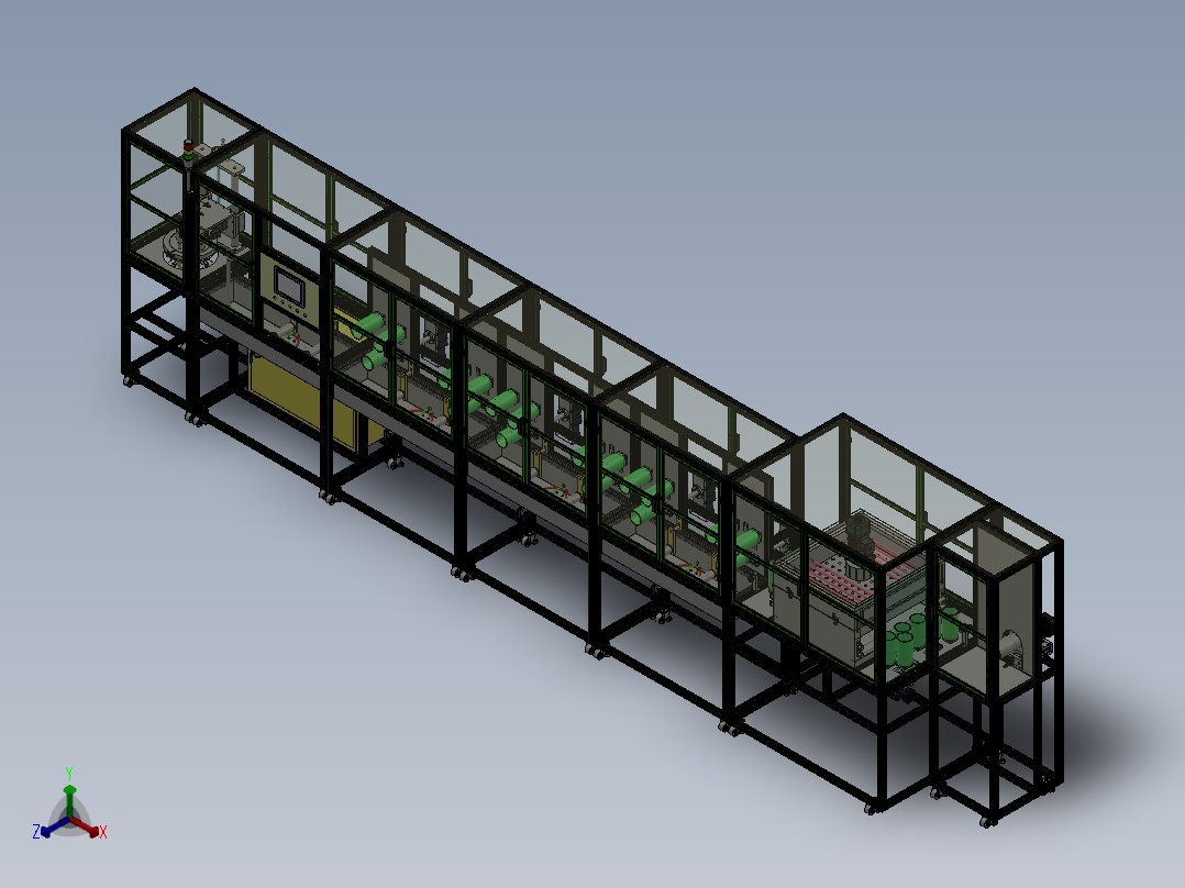 湿法纺丝机  sw18正等轴测图