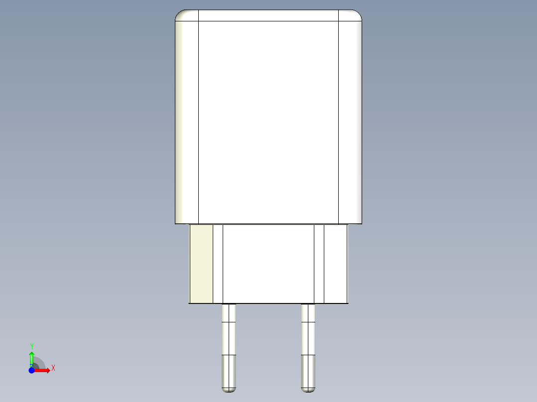 适配器高效连接解决方案的3d设计1快照1前视图