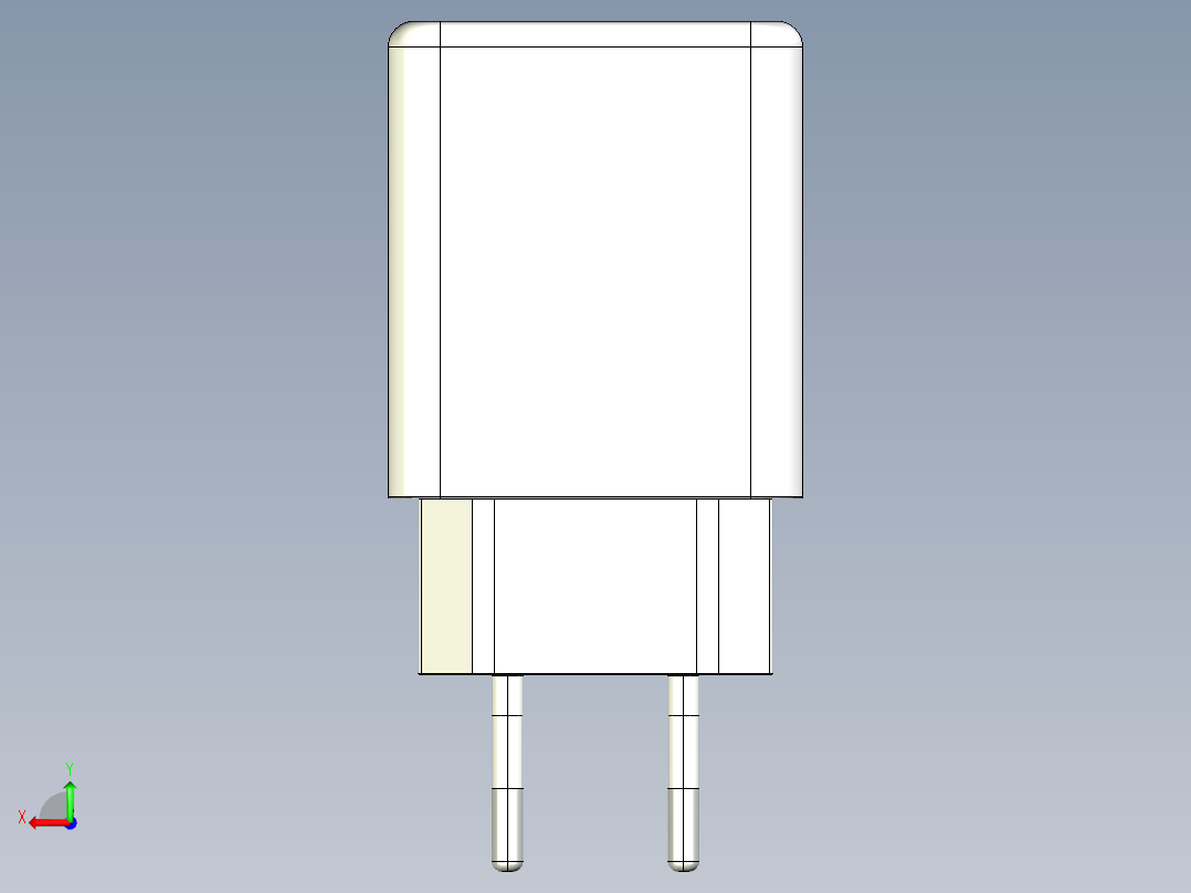 适配器高效连接解决方案的3d设计1快照1后视图