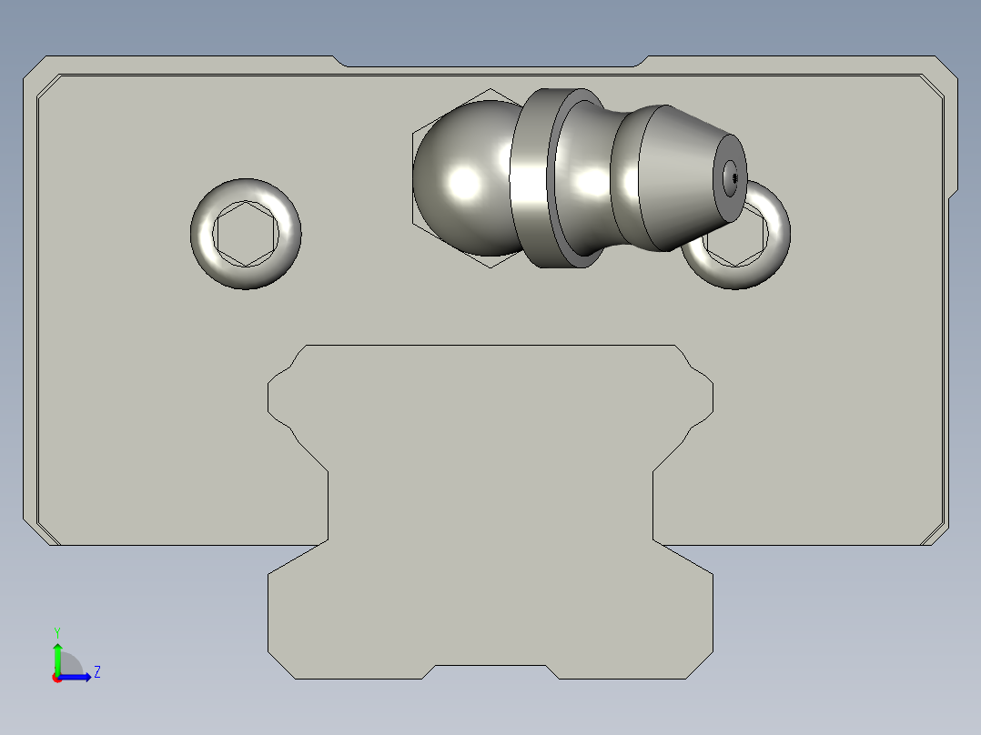 低组装型滑块标准型重载直线导轨LG2HL28-1360左视图
