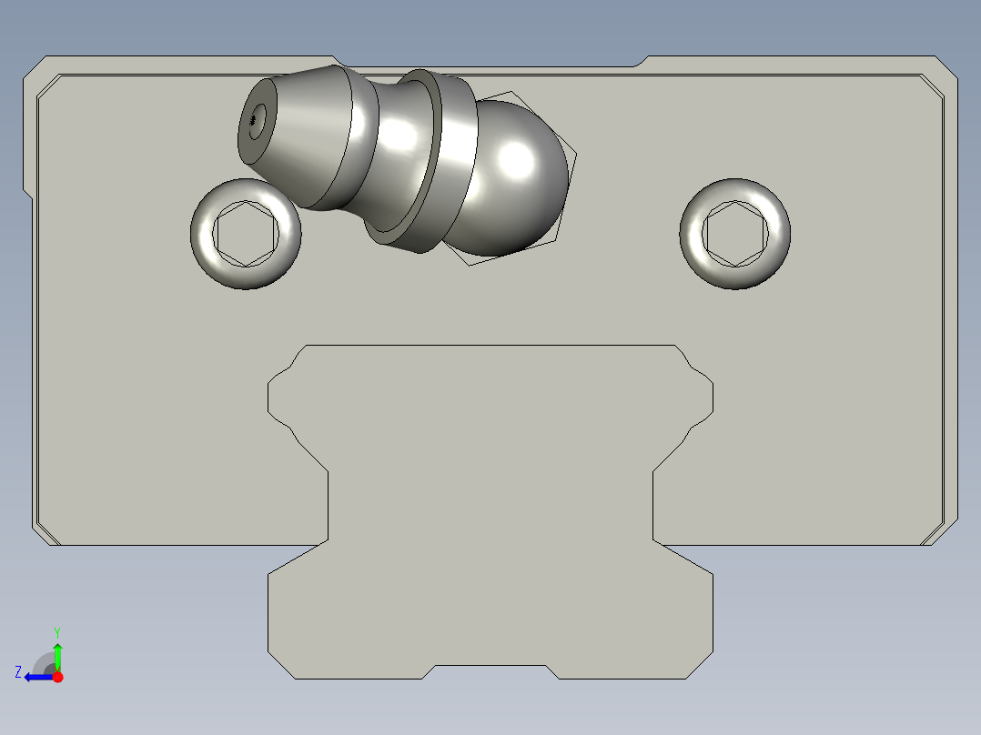 低组装型滑块标准型重载直线导轨LG2HL28-1360右视图