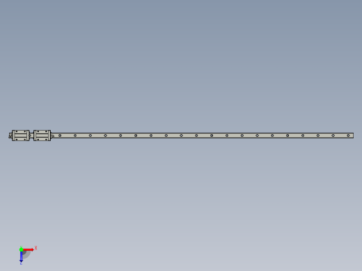 低组装型滑块标准型重载直线导轨LG2HL28-1360俯视缩略图