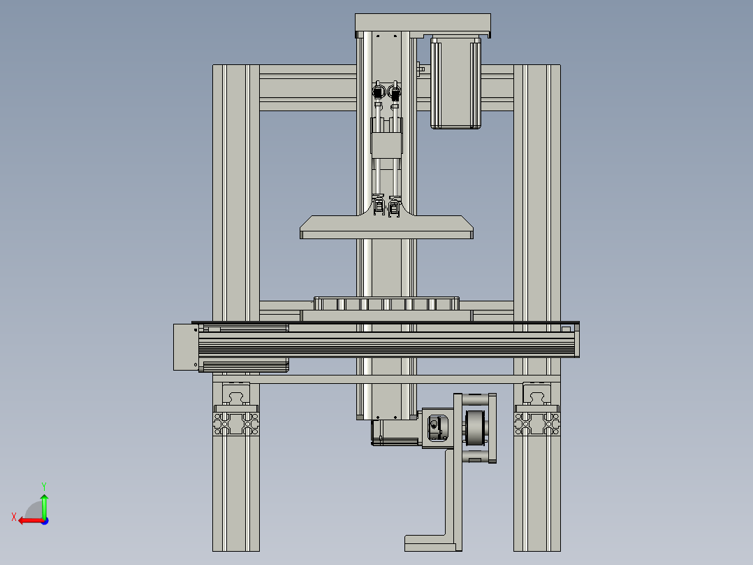 涂覆刮平工位后视图