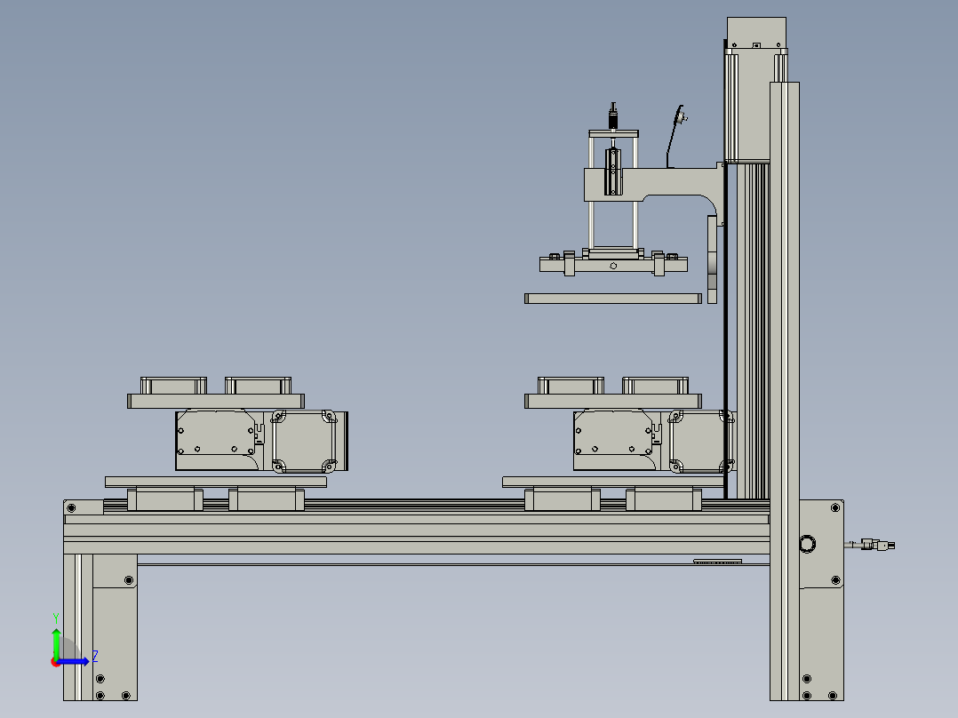 涂覆刮平工位左视图