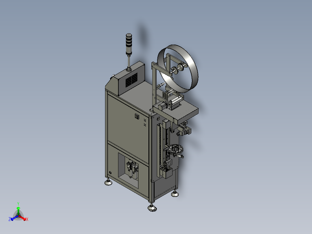 HLCY06-00-00-00套袋机总装正等轴测图