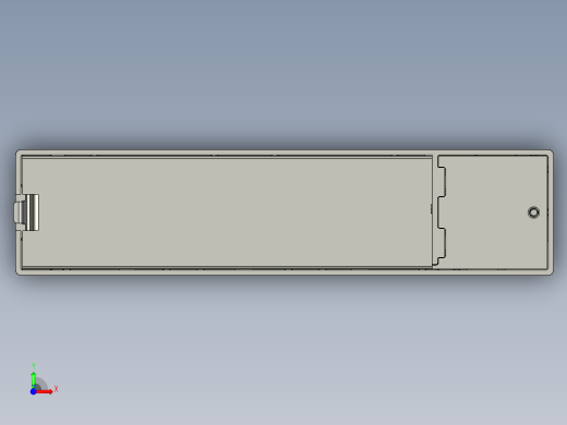 翻盖柜子锁免打孔外卖箱刷卡感应锁前视缩略图