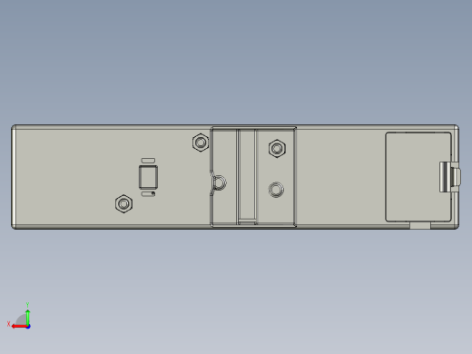 翻盖柜子锁免打孔外卖箱刷卡感应锁后视缩略图