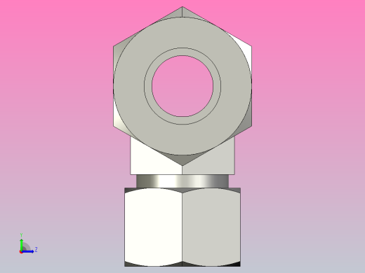 EO管接头三通异径管TR20 16 20SCF.igs左视缩略图