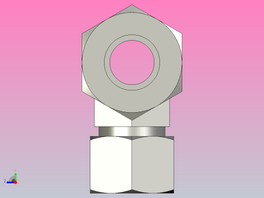 EO管接头三通异径管TR20 16 20SCF.igs右视缩略图