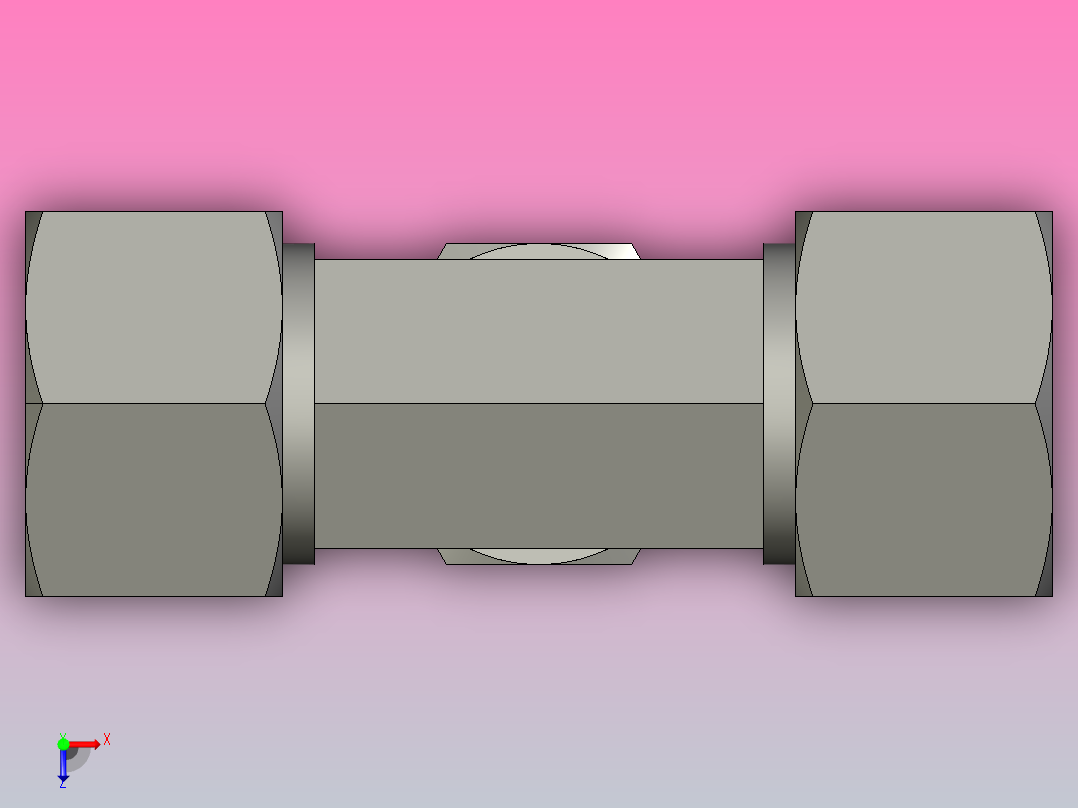 EO管接头三通异径管TR20 16 20SCF.igs俯视图