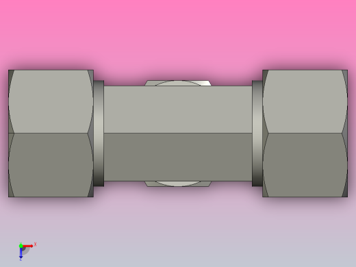 EO管接头三通异径管TR20 16 20SCF.igs俯视缩略图