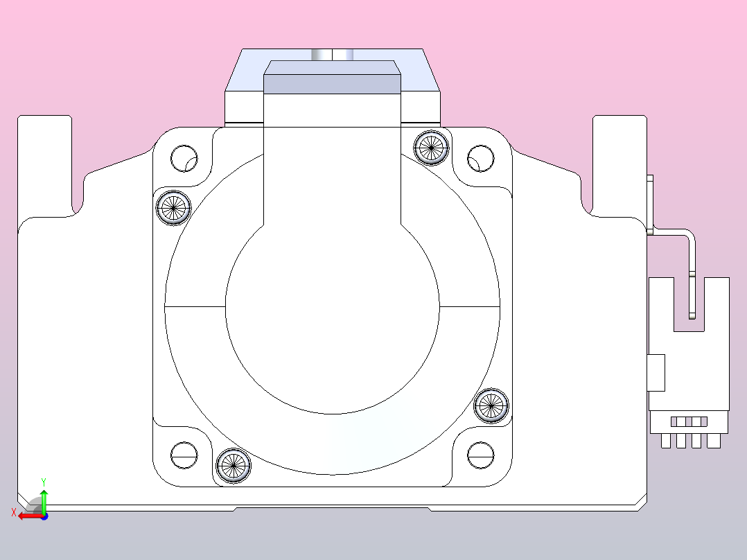 日规模组半封闭丝杆TPA-HNR-105D-1610C-L850-M-C-P40-N3后视图
