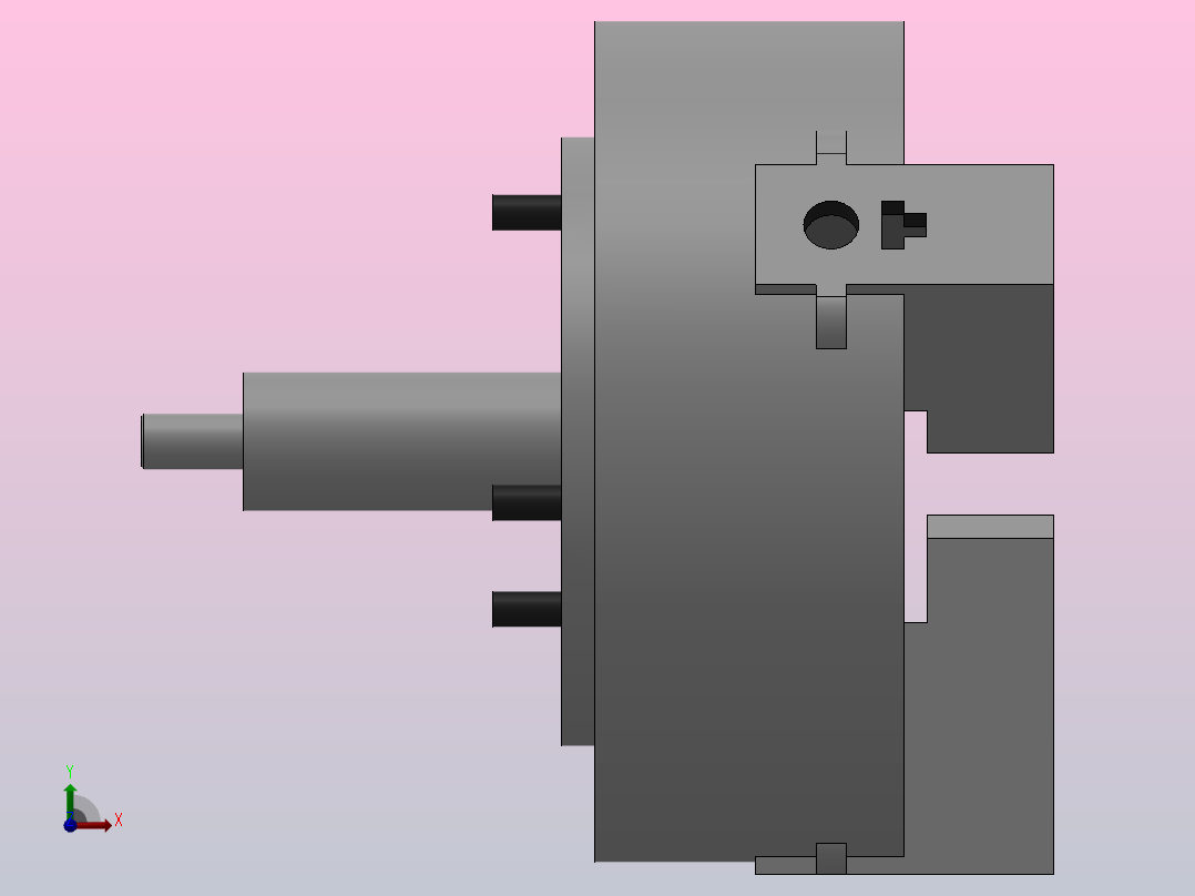 K56系列高速楔式动力卡盘[300]前视图