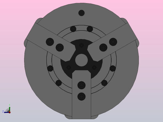 K56系列高速楔式动力卡盘[300]右视缩略图