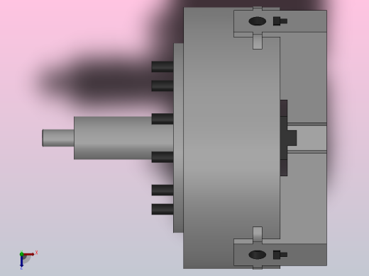 K56系列高速楔式动力卡盘[300]俯视缩略图
