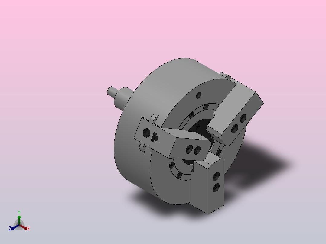K56系列高速楔式动力卡盘[300]正等轴测图