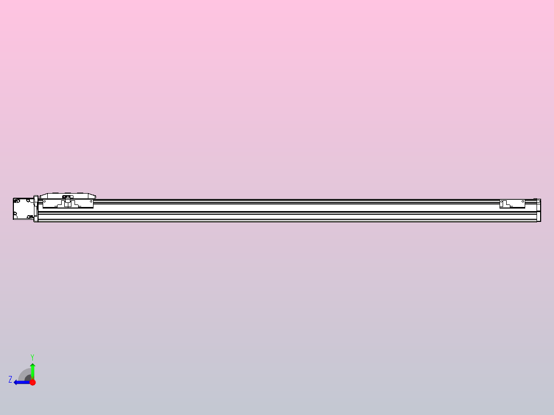 机器人皮带驱动直线轴TPA-GCB-50-P42-L900-DL-M10-N3右视图